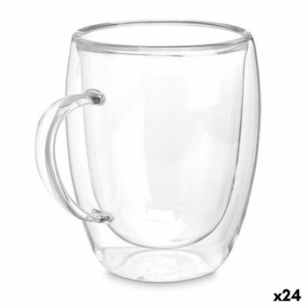 Tasse mug Transparent Verre Borosilicaté 343 ml (24 Unités)