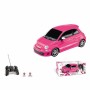 Coche Radio Control Mondo Fiat 500 Abarth Rosa 1:14