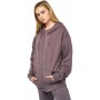 Sudadera con Capucha y Cremallera Mujer Juice Gris