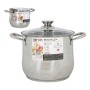 Casserole Inde New Heron Acier Avec couvercle Induction (3L)