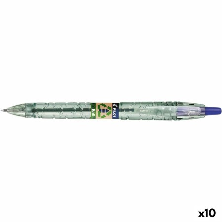 Bolígrafo Pilot Ecoball Plástico reciclado Azul 1 mm (10 Unidades)