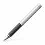 Stylo Calligraphique Faber-Castell Essentio F Finition mate Argenté