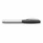 Stylo Calligraphique Faber-Castell Essentio F Finition mate Argenté