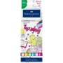 Set de Rotuladores Faber-Castell Goldfaber Sketch - Kawaii Doble 6 Piezas