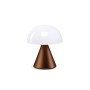 Lampe de bureau Lexon Mina Batterie rechargeable LED Bronze ABS