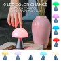 Lámpara de mesa Lexon Mina M Batería recargable LED RGB Rosa claro ABS