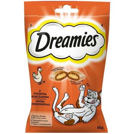 Snack para Gatos Dreamies  Golosinas Pollo Carne de vacuno