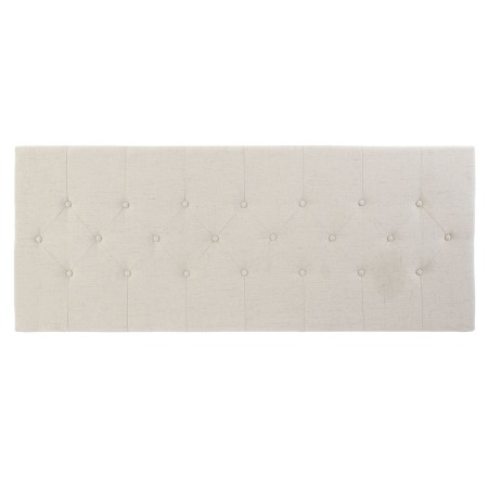 Cabecero de Cama DKD Home Decor Blanco Poliéster Madera de caucho (160 x 7 x 65 cm)