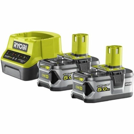 Set de cargador y baterías recargables Ryobi RC18120-250 Litio Ion 5 Ah 18 V