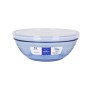Panier-repas rond avec couvercle Duralex  Verre Bleu Ø 20,5 cm (4 Unités)