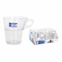Juego de Tazas de Café Duralex Caprice Transparente 6 Piezas 220 ml (8 Unidades)