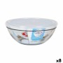 Fiambrera Redonda con Tapa Duralex FreshBox Azul 1,6 L (8 Unidades)