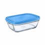 Boîte à repas rectangulaire avec couvercle Duralex Freshbox 1,1 L Bleu (6 Unités)