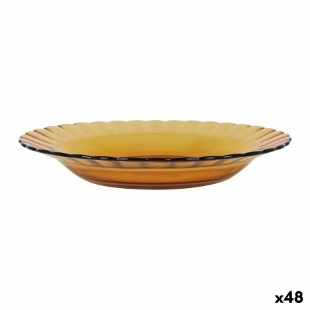 Assiette creuse Duralex Picardie Verre Ambre Ø 23 cm (48 Unités)