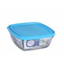 Fiambrera Cuadrada con Tapa Duralex FreshBox Azul 1,15 L 17 x 17 x 7 cm (8 Unidades)