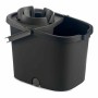 Seau de Lavage Avec des roues Noir Anthracite 16 L 28 x 31 x 37 cm (6 Unités)