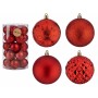Set de Bolas de Navidad Rojo PVC Ø 8 cm (4 Unidades)