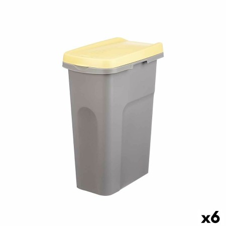 Papelera Stefanplast Amarillo Gris Plástico 25 L (6 Unidades)