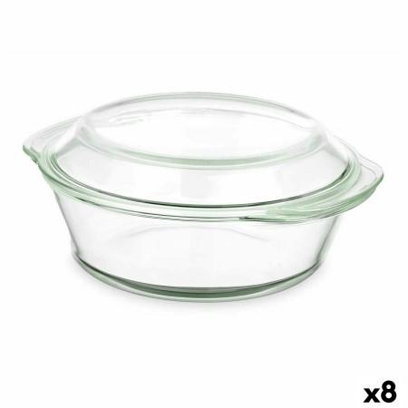 Casserole avec Couvercle Transparent Verre Borosilicaté 2 L (8 Unités)