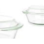 Casserole avec Couvercle Transparent Verre Borosilicaté 2 L (8 Unités)