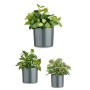 Set de pots Ø 14 cm Ø 22 cm Ø 17 cm Cylindre 3 Pièces Anthracite