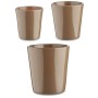 Set de pots Ø 14 cm Ø 22 cm Ø 17 cm Cónica 3 Pièces Taupe