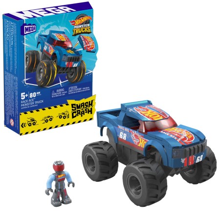 Kit de construcción Hot Wheels Mega Construx - V8 Bomber Truck 80 Piezas