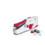 Machine à coudre portative de voyage Kiwi 220-240 V / 50-60 Hz Rouge/Blanc