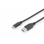 Cable USB A a USB C Digitus AK-300146-010-S 10 GB/s Negro 1 m