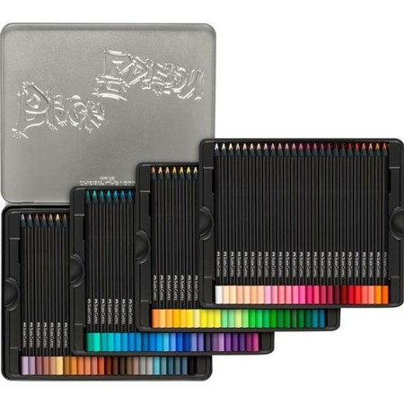 Lápices de colores Faber-Castell Black Edition Estuche metálico 100 Piezas Multicolor