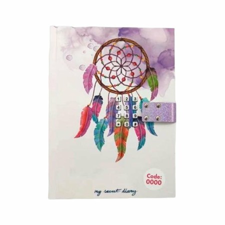 Journal avec code secret Roymart Catch Dreams 15 x 20,5 x 3 cm