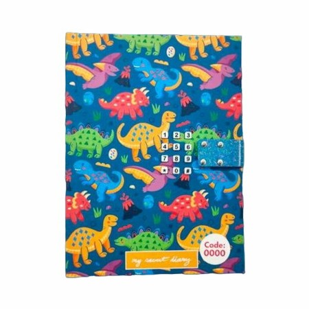 Journal avec code secret Roymart Dinos 15 x 20,5 x 3 cm