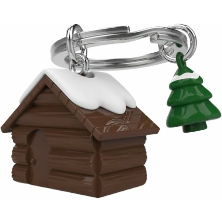 Porte-clés Metalmorphose Winter Cabin 3,5 x 1 x 9,1 cm Multicouleur