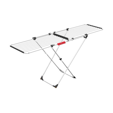 Séchoir Pliable Vileda 157245 Double Extensible 209 x 60 x 97 cm Blanc Aluminium Acier