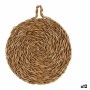 Dessous de plat Marron Fibre naturelle 20 x 1,5 x 20 cm (12 Unités)