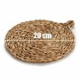 Dessous de plat Marron Fibre naturelle 20 x 1,5 x 20 cm (12 Unités)