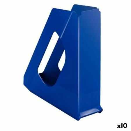 Revistero Esselte Europost Azul Poliestireno 25,6 x 7,2 x 26 cm (10 Unidades)