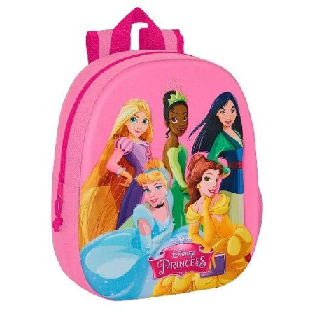 Cartable 3D Princesses Disney Rose 3D 27 x 10 x 33 cm