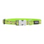 Collar para Perro Red Dingo STYLE MONKEY LIME GREEN 15 mm x 24-36 cm