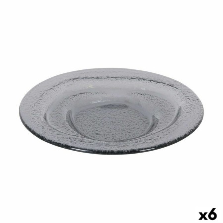 Assiette plate Inde Kilauea 20 x 2,5 cm Noir (6 Unités)