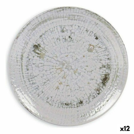 Plato de Postre La Mediterránea Idris Porcelana (12 Unidades) (Ø 20 cm)