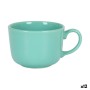 Taza Verde 500 ml Cerámica (12 Unidades)