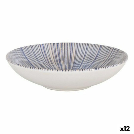 Plato Hondo La Mediterránea Irys Porcelana (12 Unidades) (ø 21 x 5,3 cm)