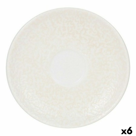 Plato Inde Atelier Porcelana Blanco Ø 12 cm (6 Unidades) (ø 12 cm)