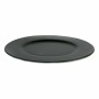 Assiette à dessert Inde Neat Noir Porcelaine Ø 24 cm (6 Unités)