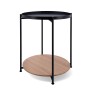 Table d'appoint Vinthera Moa Acier Noir 42 x 42 x 52 cm