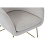 Sillón DKD Home Decor Beige Dorado Metal 63 x 64 x 70 cm