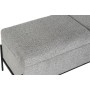 Banquette DKD Home Decor Noir Gris Métal 123 x 40 x 43 cm