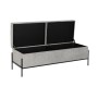 Banquette DKD Home Decor Noir Gris Métal 123 x 40 x 43 cm