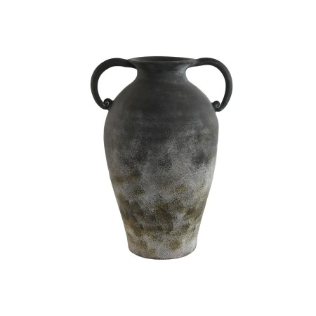 Vase Home ESPRIT Gris Gris foncé Terre cuite Oriental 31 x 26 x 48 cm